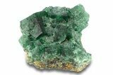 Fluorescent Green Fluorite Cluster - Diana Maria Mine, England #301736-1